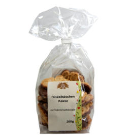 Dinkelhäschen mit Vollmilchschokolade