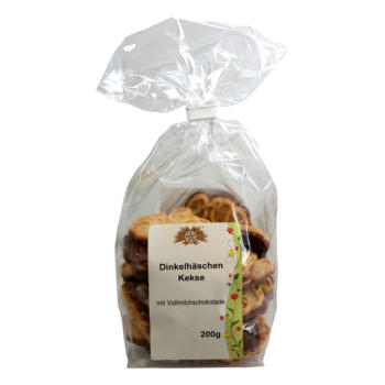Dinkelhäschen mit Vollmilchschokolade